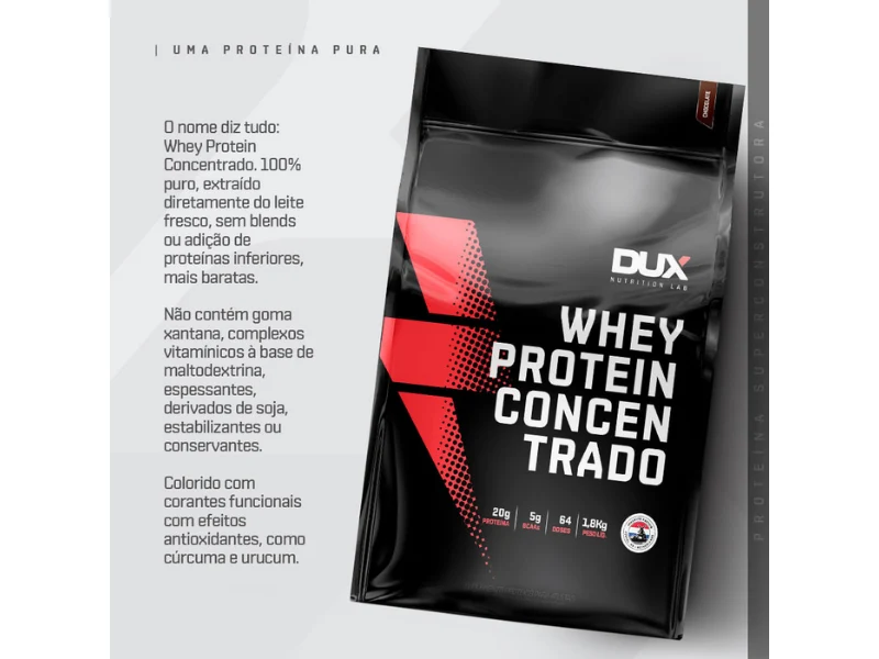 WHEY PROTEIN CONCENTRADO REFIL 1,8KG - DUX