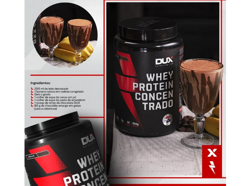 WHEY PROTEIN CONCENTRADO 900G - DUX NUTRITION