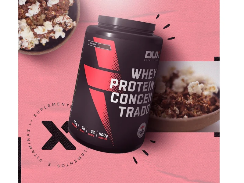 WHEY PROTEIN CONCENTRADO 900G - DUX NUTRITION