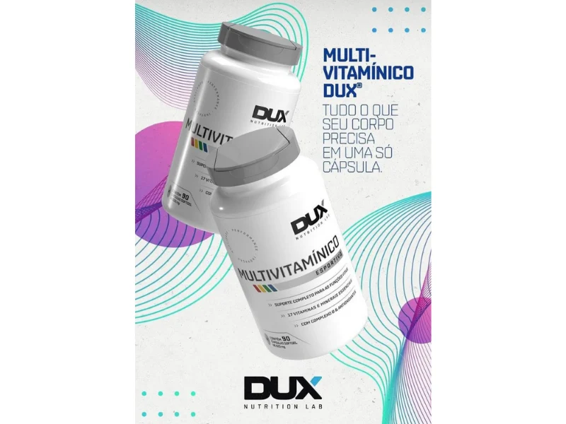 MULTIVITAMÍNIMO 500MG 90CAPS - DUX NUTRITION