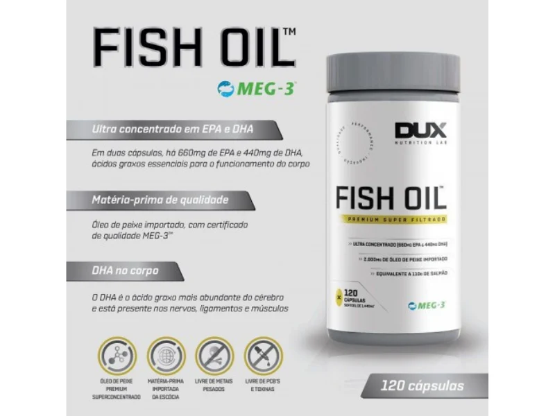 FISH OIL 120CAPS - DUX NUTRITION