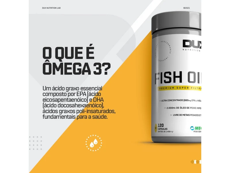 FISH OIL 120CAPS - DUX NUTRITION