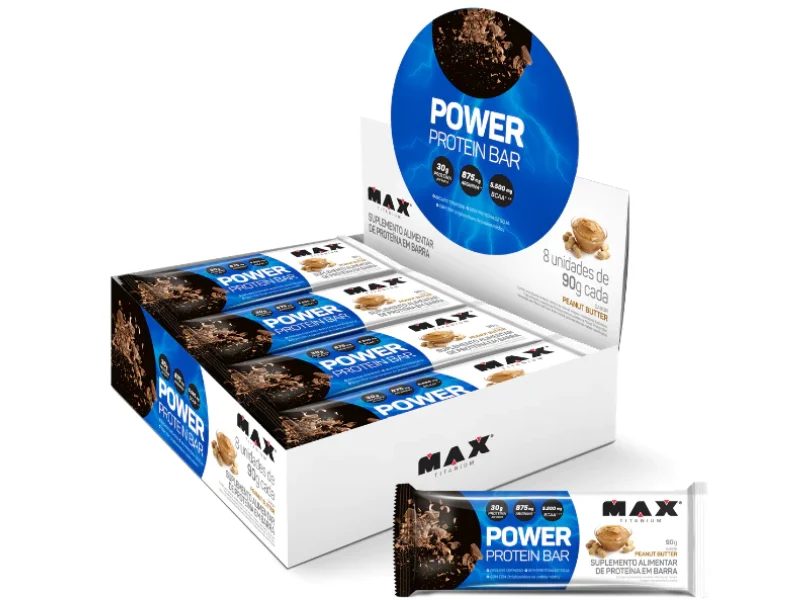 POWER PROTEIN BAR DARK 8UN 90G - MAX TITANIUM