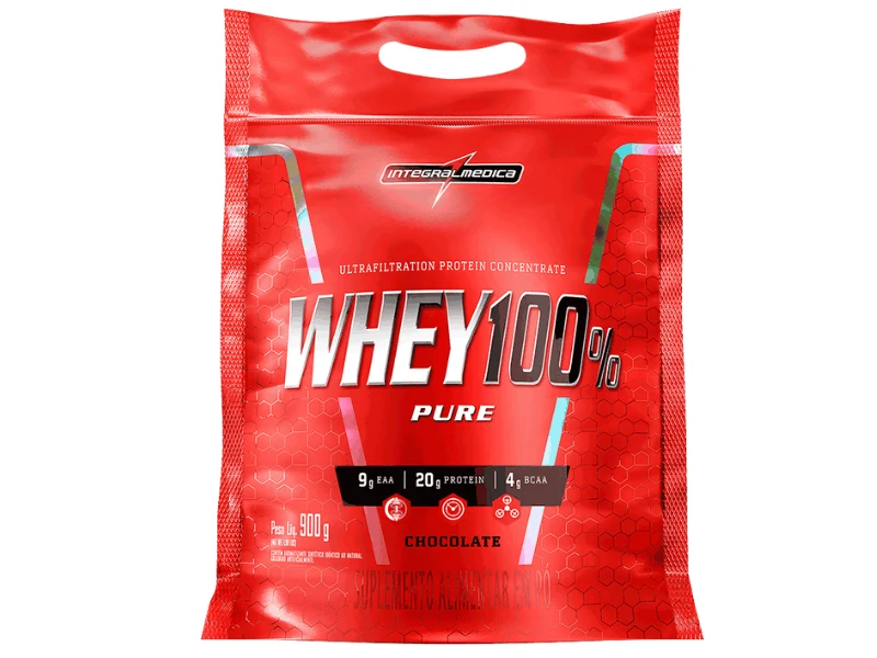 WHEY 100% PURE 900G REFIL - INTEGRALMEDICA