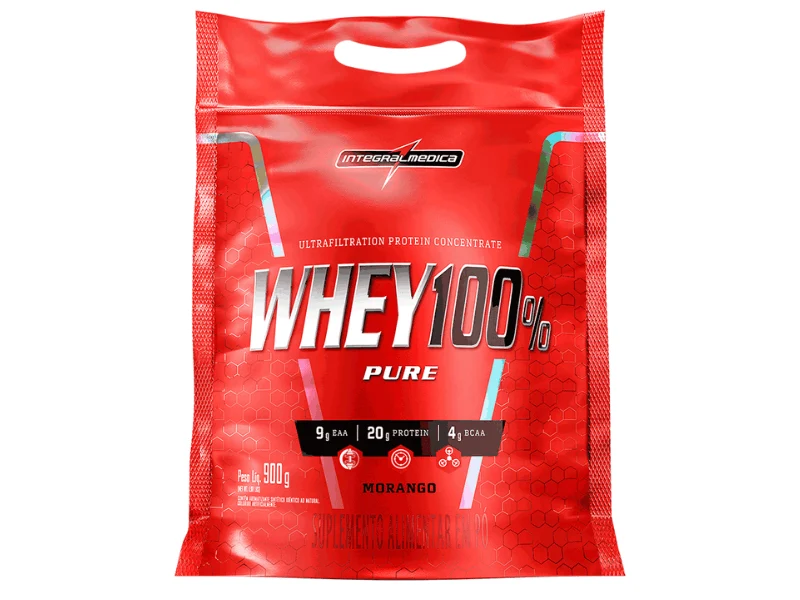 WHEY 100% PURE 900G REFIL - INTEGRALMEDICA