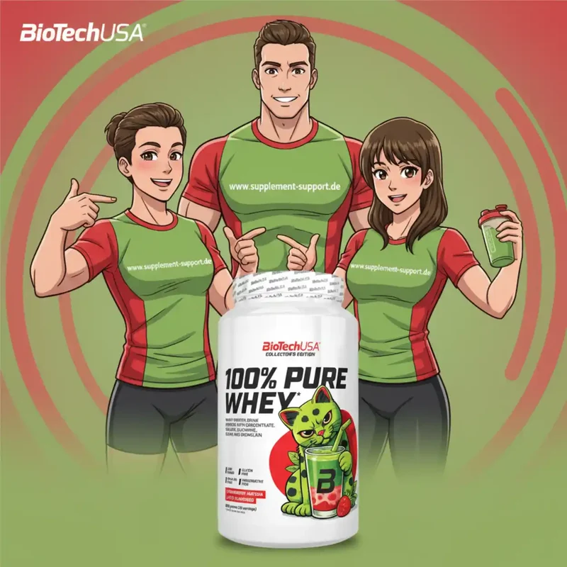 100% Pure Whey Protein Pulver 900g