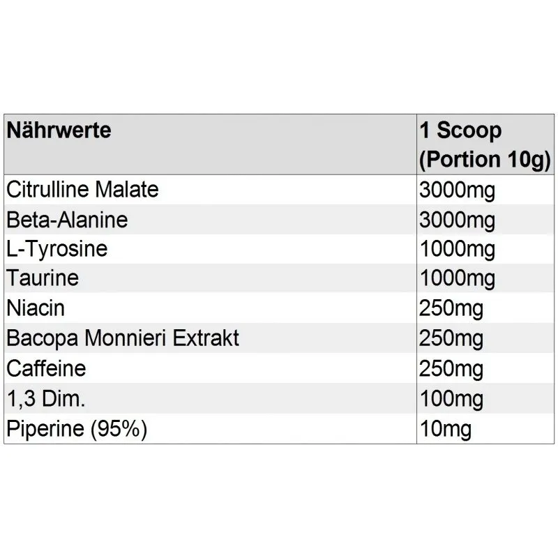 Escobar US Pre Workout Booster 250g