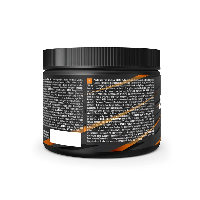 7Nutrition Bomb Booster - 240g Orange