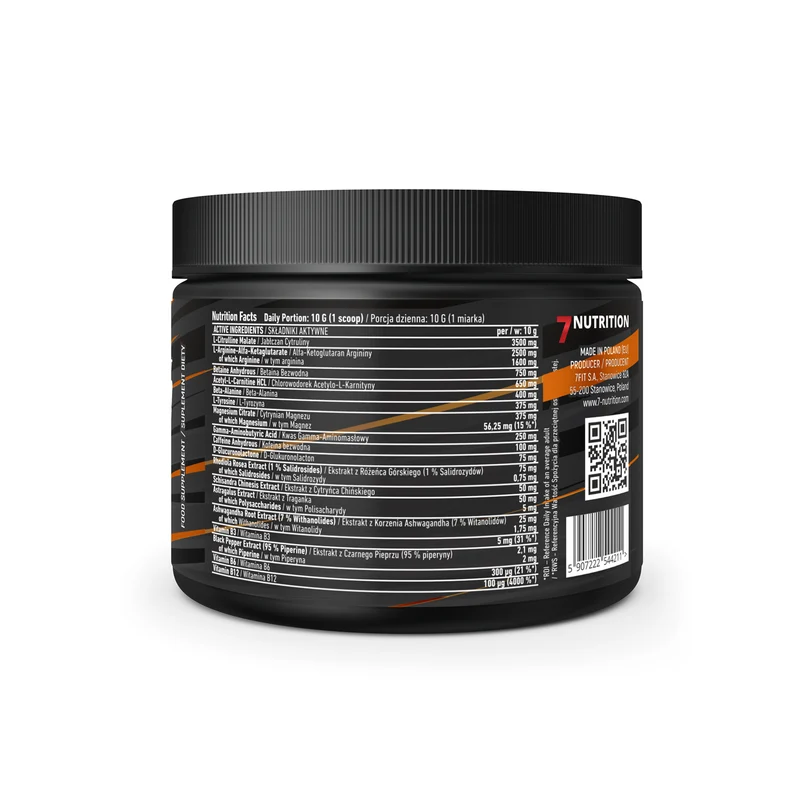 7Nutrition Bomb Booster - 240g Orange