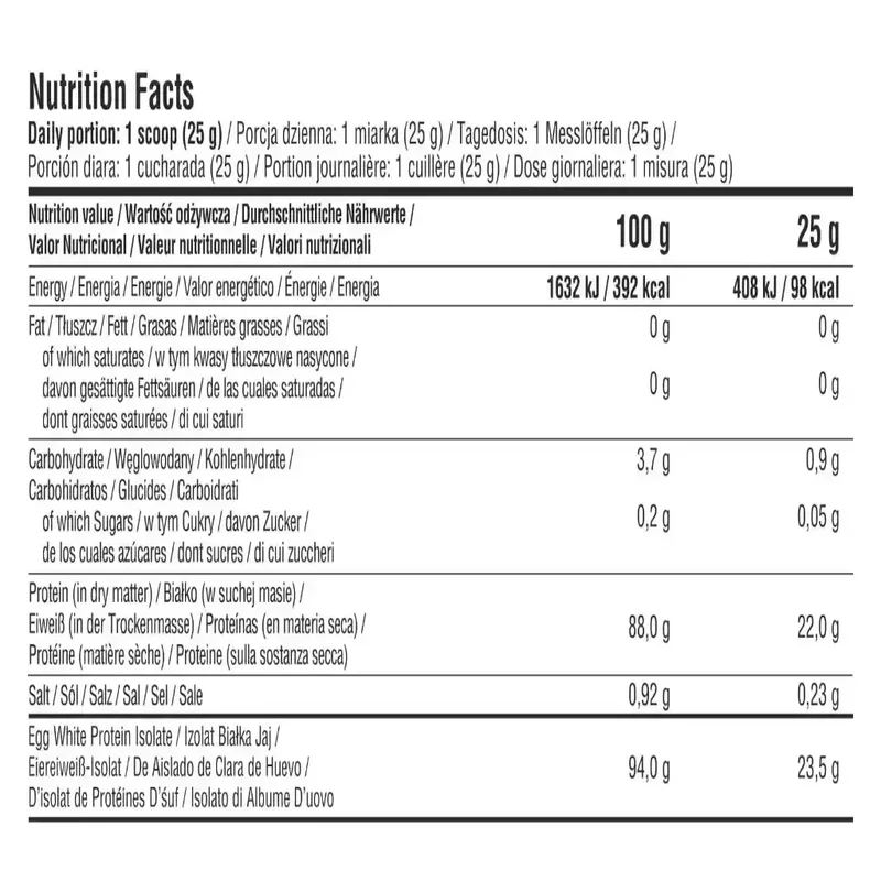 7Nutrition Egg Protein Isolate 500g