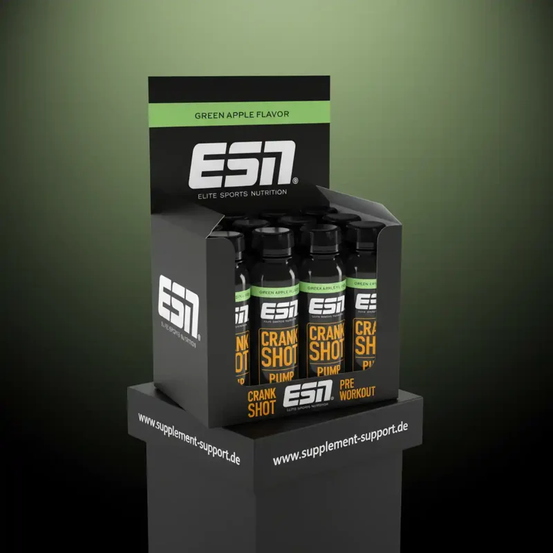 ESN Crank Pump Shot, 12x95 ml - Green Apple