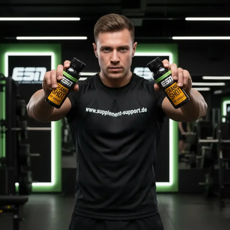 ESN Crank Pre Workout Shot, 95ml - Green Apple
