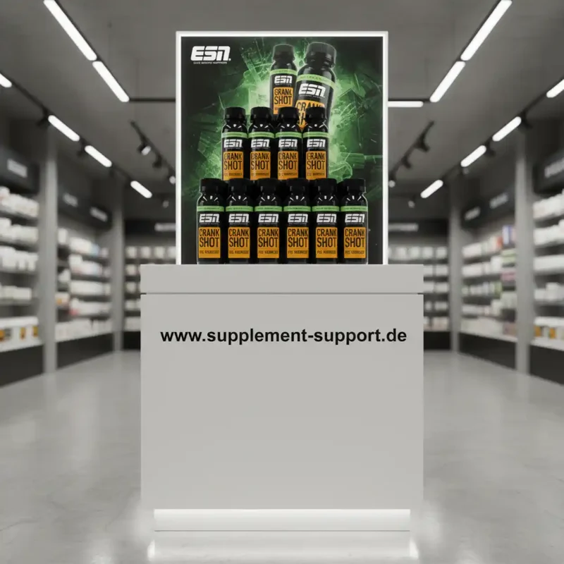 ESN Crank Pre Workout Shot, 95ml - Green Apple