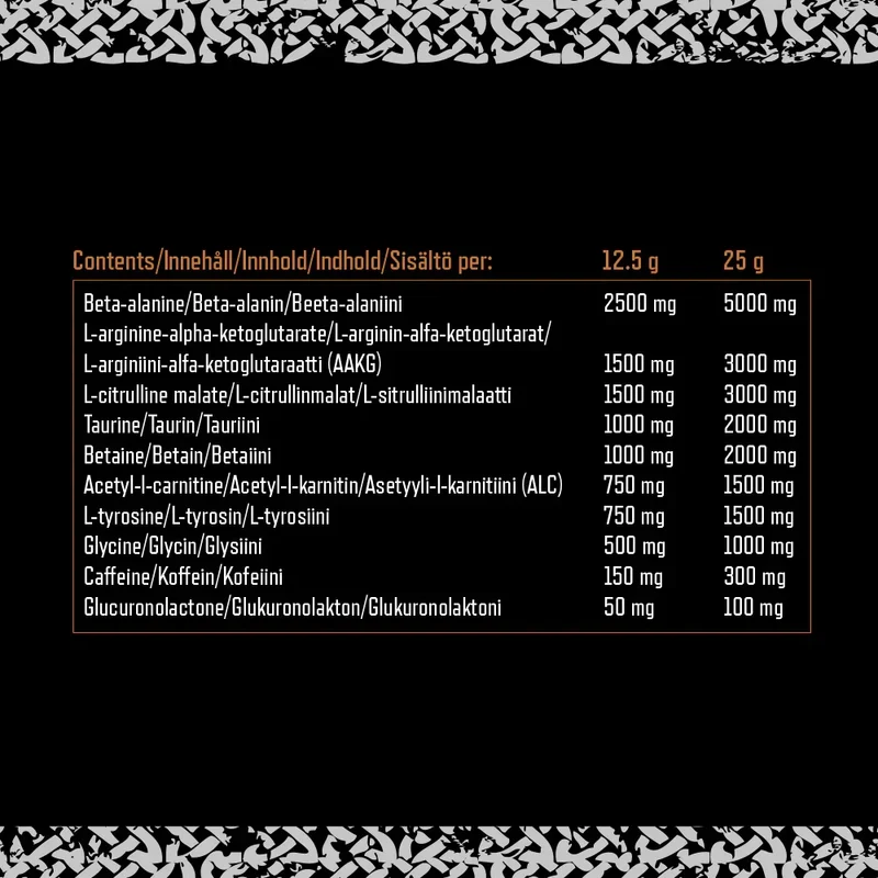 Viking Power Thor's Hammer Pre-Workout - 500g