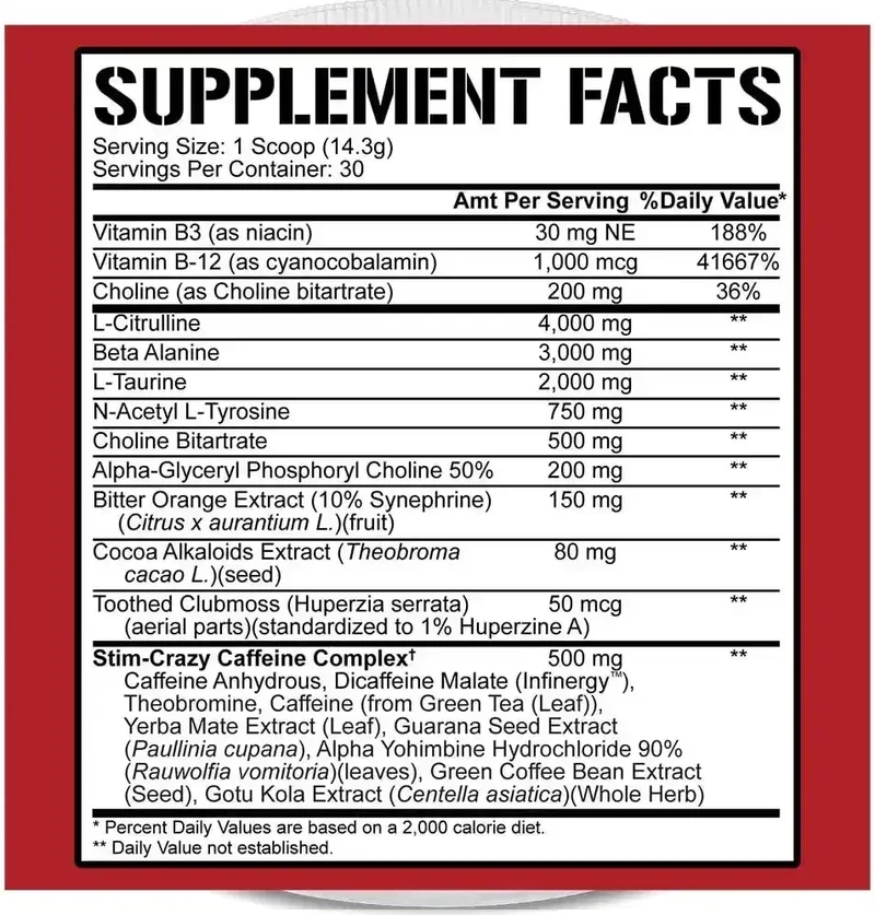 Rich Piana 5150 Pre Workout Booster 375g