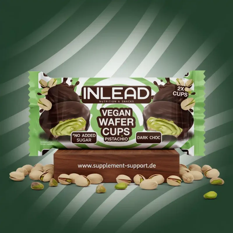 Inlead Wafer Cups 50 g Vegan Pistachio Dark Choc
