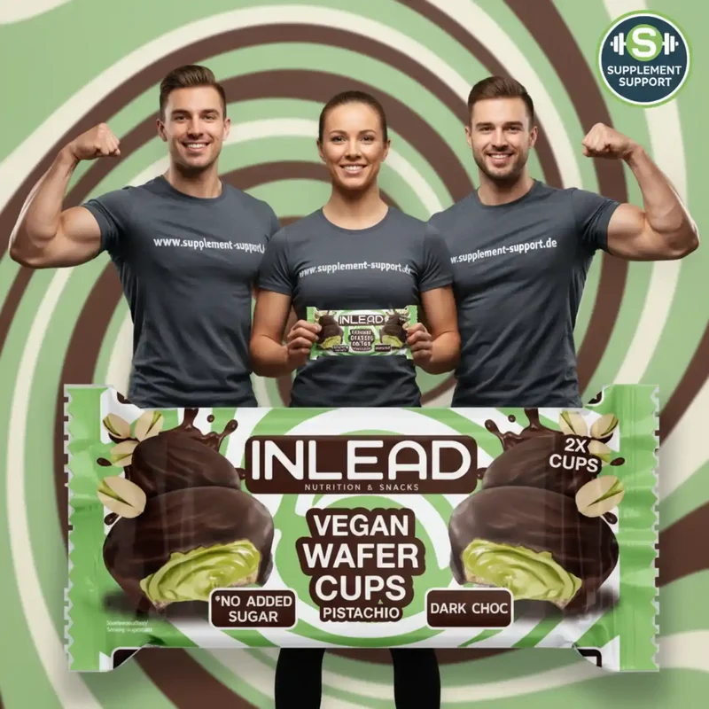 Inlead Wafer Cups 50 g Vegan Pistachio Dark Choc