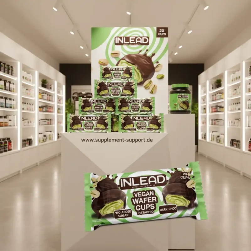Inlead Wafer Cups 50 g Vegan Pistachio Dark Choc