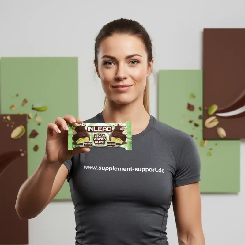 Inlead Wafer Cups 50 g Vegan Pistachio Dark Choc