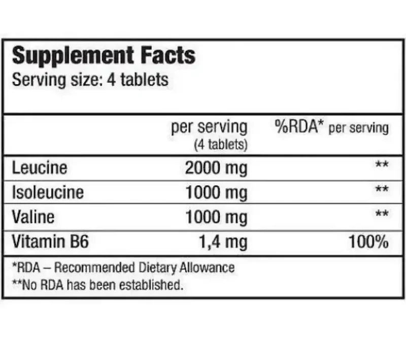 BioTech USA BCAA + B6 Tabletten 340 Stück