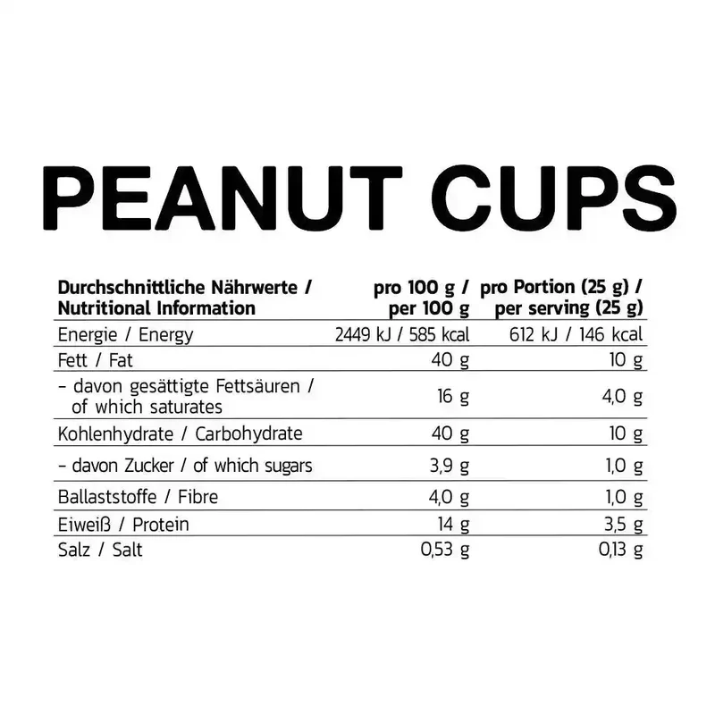 Inlead Nutrition Peanut Cups 15x50g