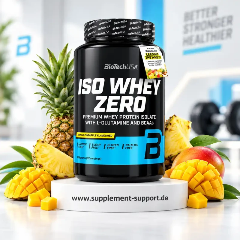 BioTech USA Iso Whey Zero Protein Pulver 908g
