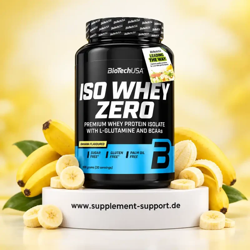 BioTech USA Iso Whey Zero Protein Pulver 908g