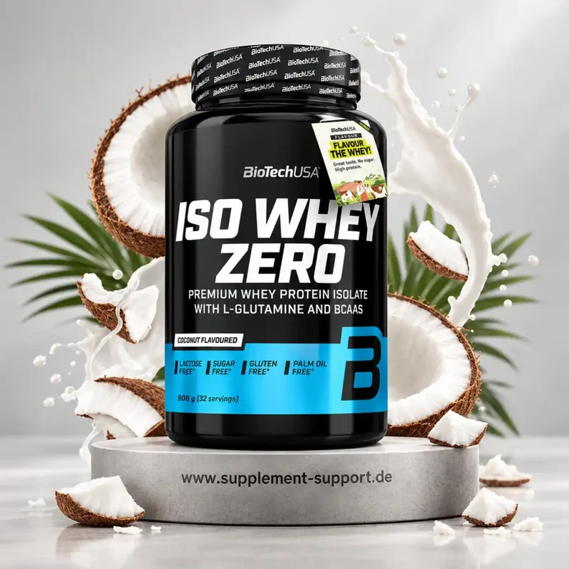 BioTech USA Iso Whey Zero Protein Pulver 908g