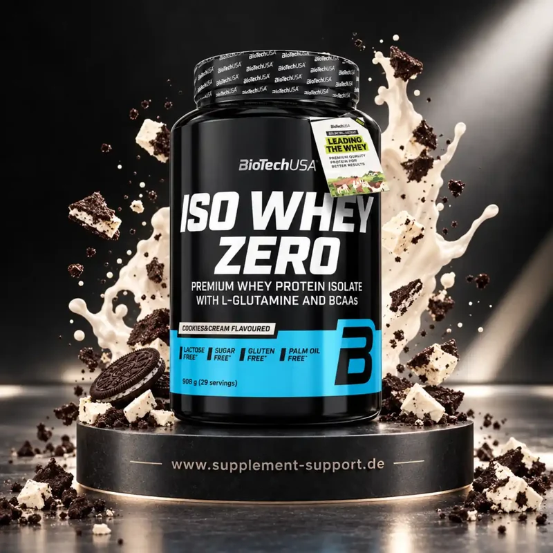 BioTech USA Iso Whey Zero Protein Pulver 908g