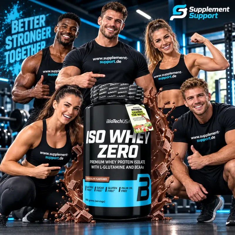 BioTech USA Iso Whey Zero Protein Pulver 908g