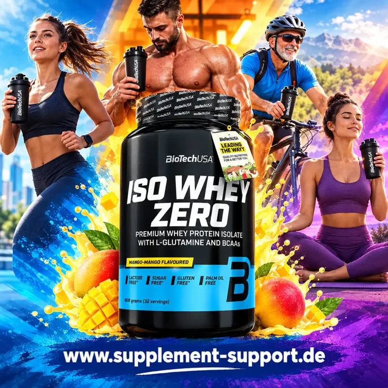 BioTech USA Iso Whey Zero Protein Pulver 908g