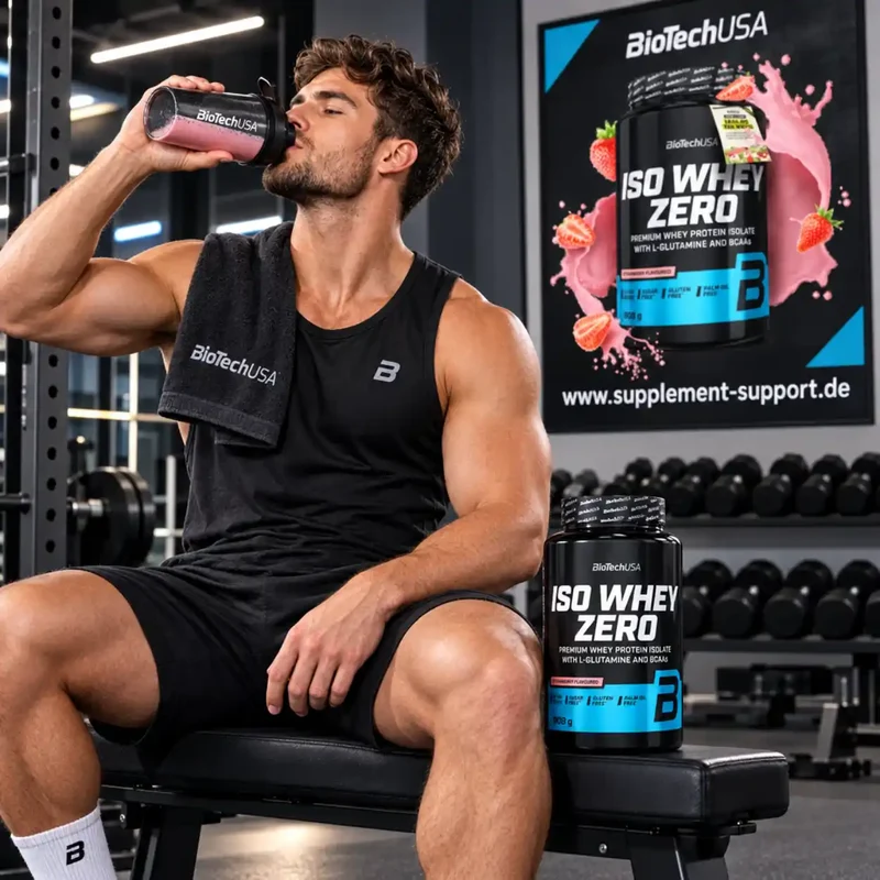 BioTech USA Iso Whey Zero Protein Pulver 908g