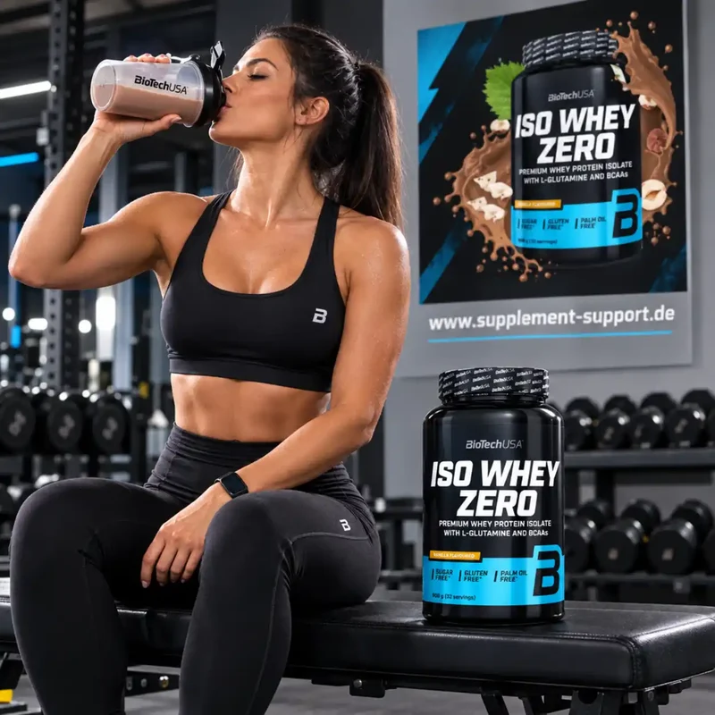 BioTech USA Iso Whey Zero Protein Pulver 908g