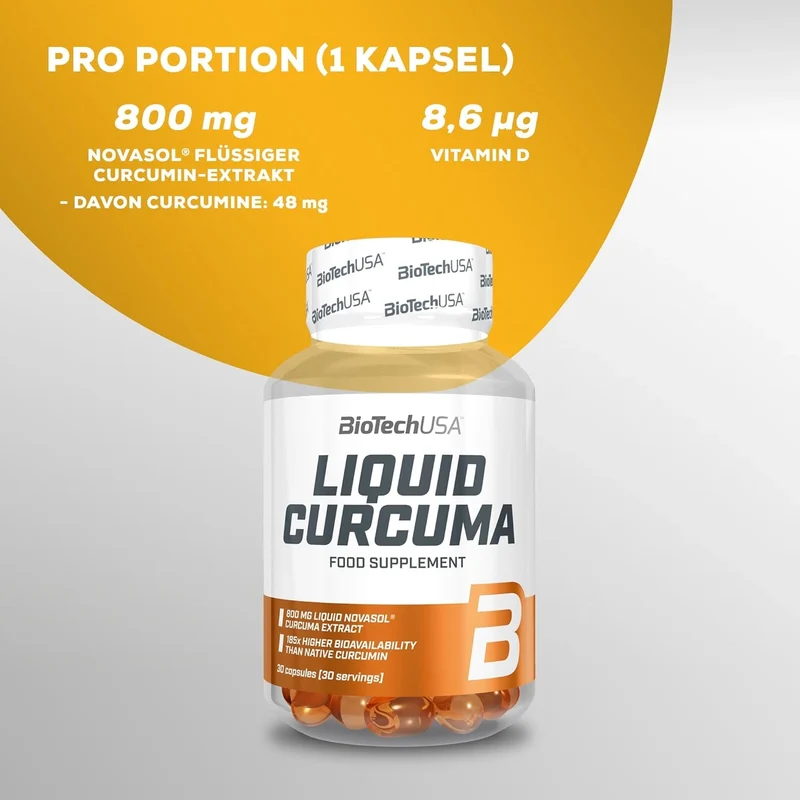 BioTech USA Liquid Curcuma 30 - Kapseln