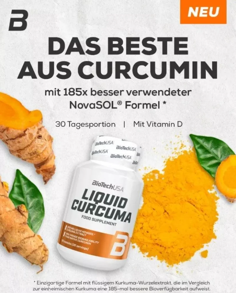BioTech USA Liquid Curcuma 30 - Kapseln
