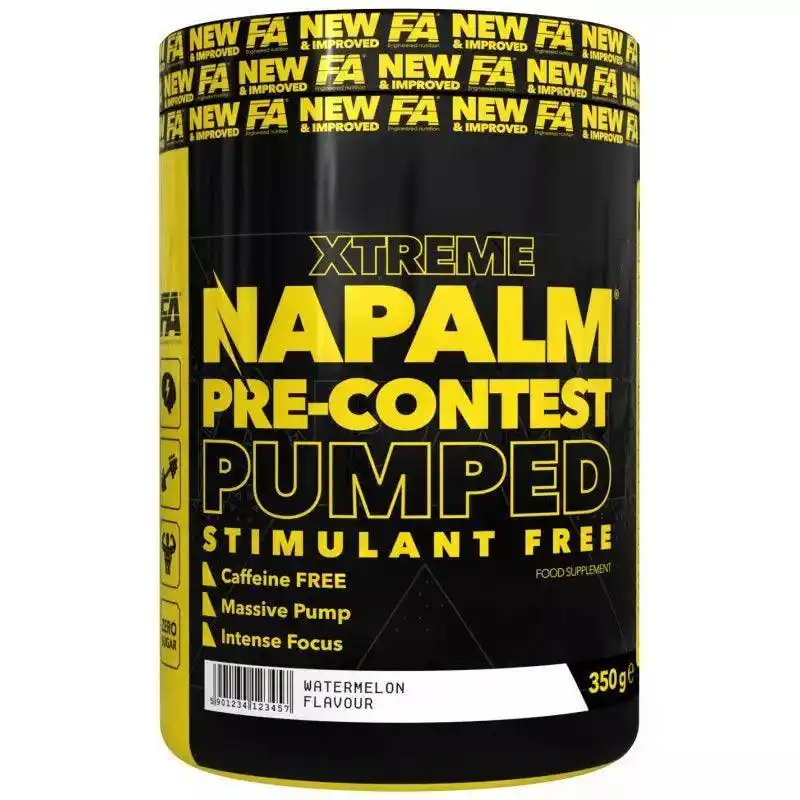 XTREME Napalm Pre Workout Booster PUMPED 350g Stimfree