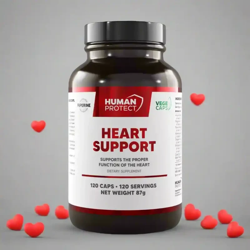 HUMAN PROTECT HEART SUPPORT – 120 VEGE CAPS.