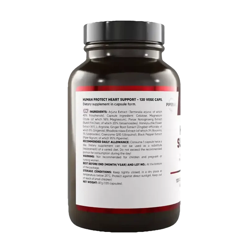 HUMAN PROTECT HEART SUPPORT – 120 VEGE CAPS.