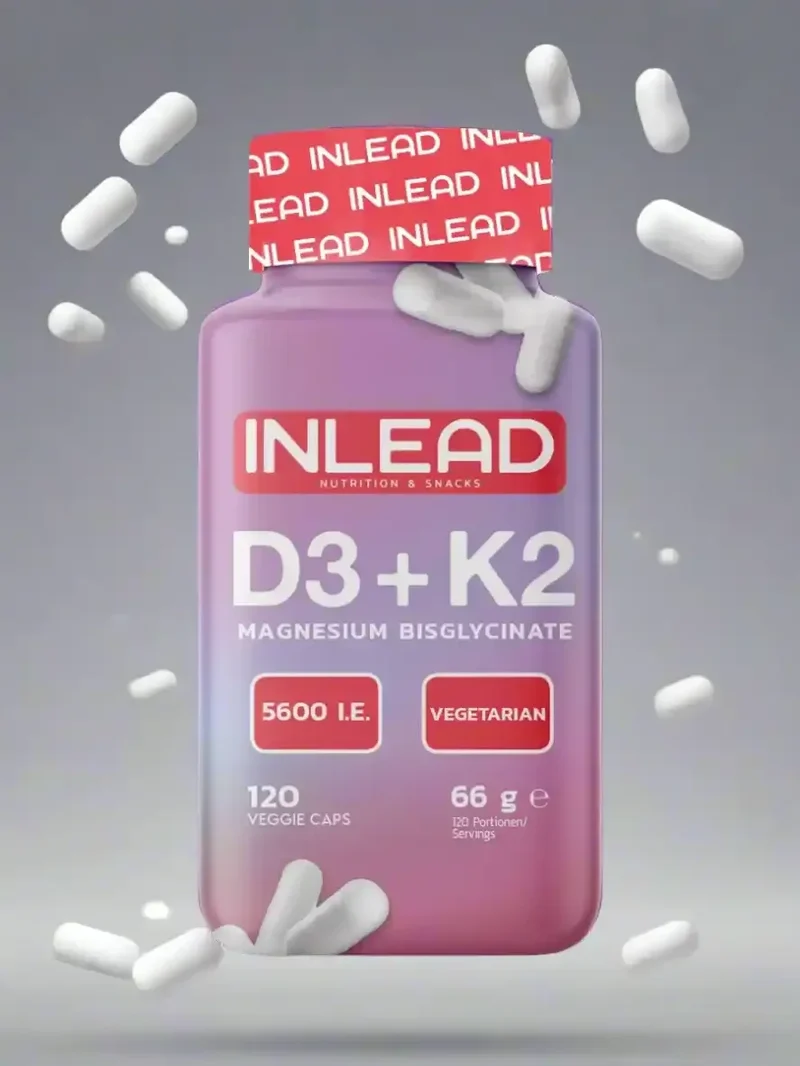 Inlead Vitamin D3 + K2 + Magnesium 120 Caps