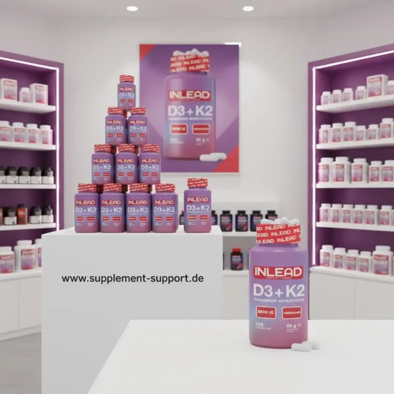 Inlead Vitamin D3 + K2 + Magnesium 120 Caps