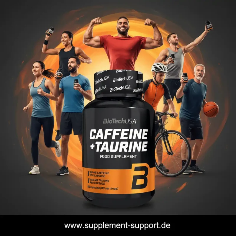 BioTech USA Koffein + Taurin 60 Kapseln