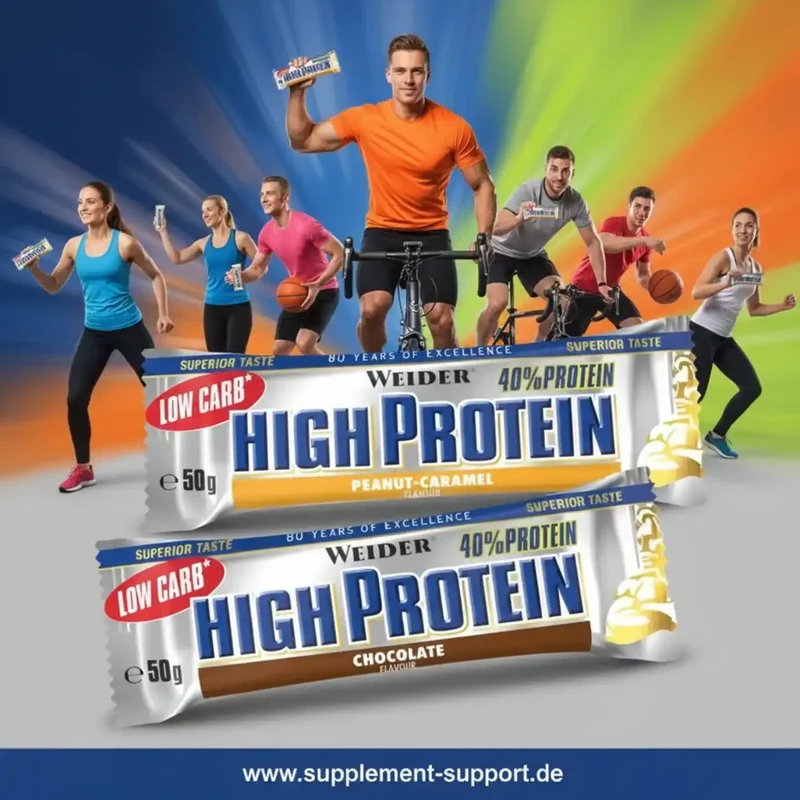 WEIDER HIGH PROTEIN BAR 24x50g RIEGEL