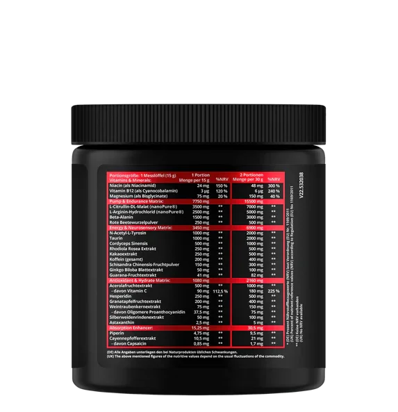VALHALLA Pre Workout Booster 400g