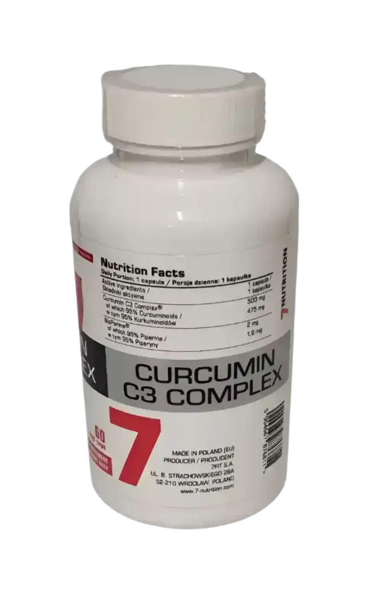 7Nutrition Curcumin C3 Complex 60 Kaps. 95% Curcuminoiden