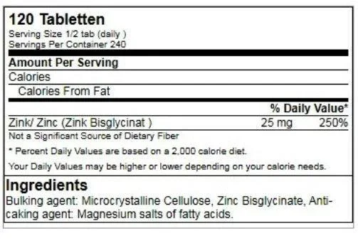GN Zinc Bisglycinate 120 Tableten a´ 50mg