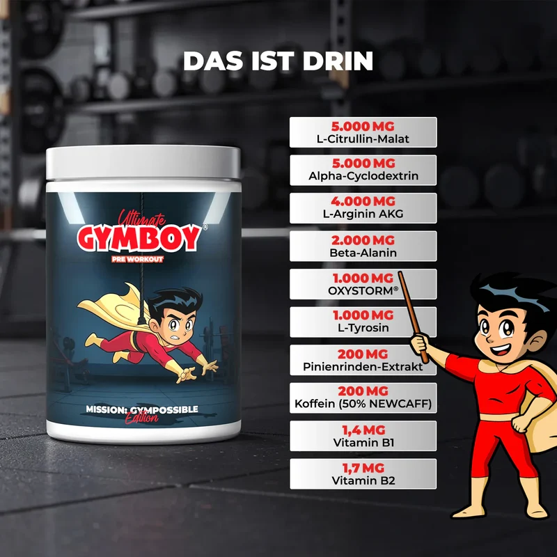 Gymboy Pre Workout 500g OS Nutrition