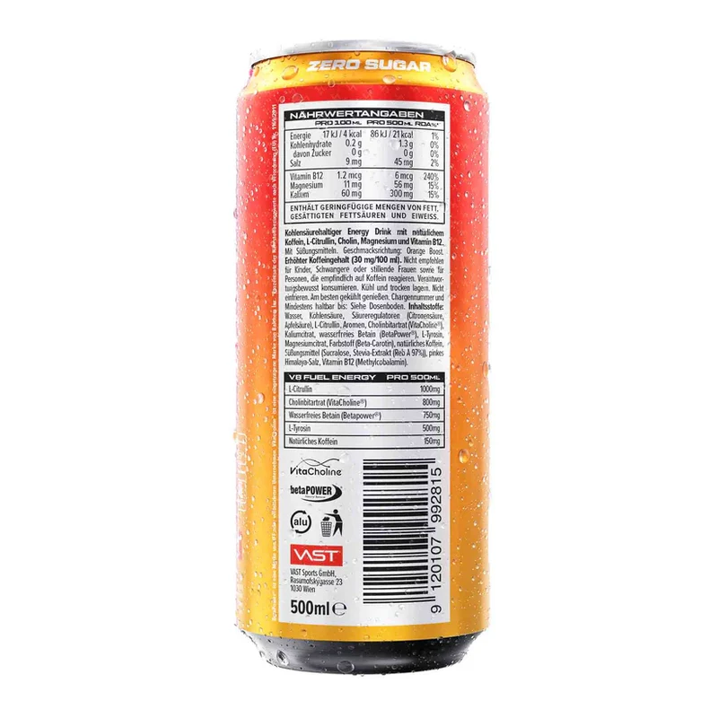 Vast V8 Fuel Energy Drink 500ml