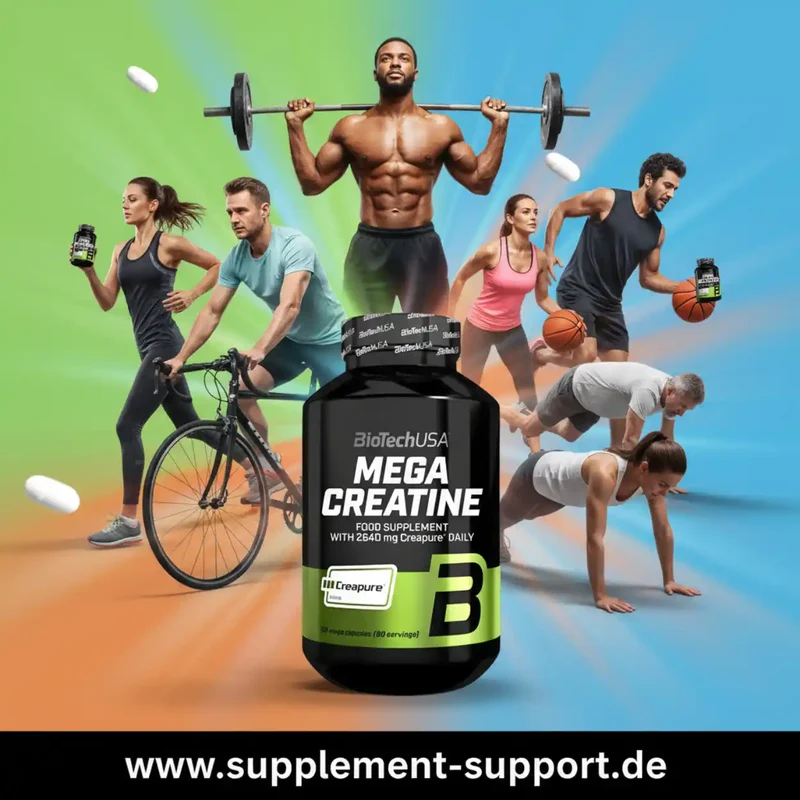 Biotech USA Mega Creatine 120 Megakapseln