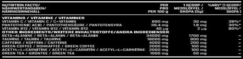 AK47 HARDSTYLE FOCUS PRE WORKOUT 250GR
