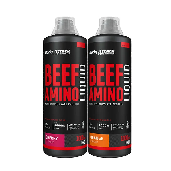 Body Attack Beef Amino Liquid 1 Liter Flasche